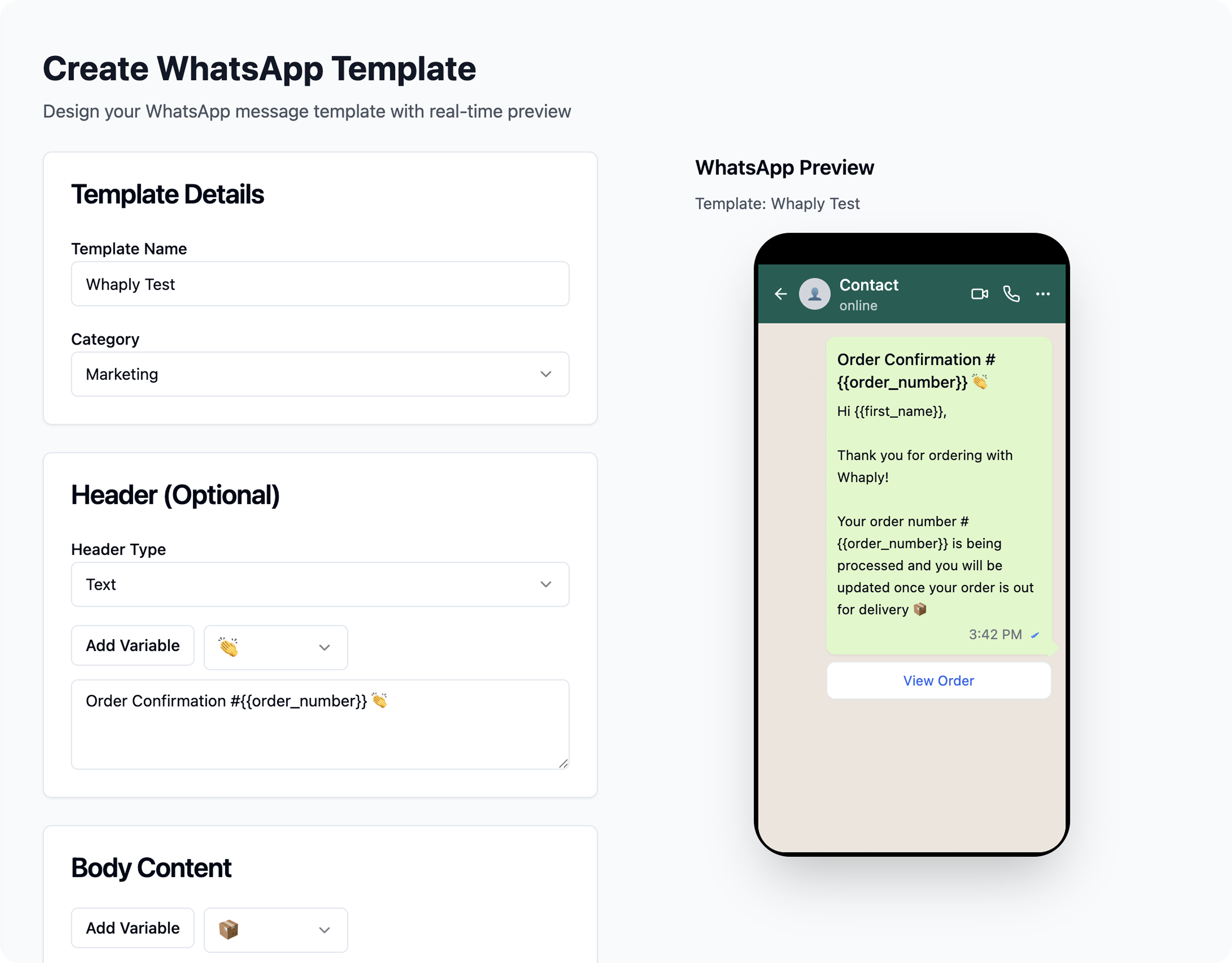 Template management image